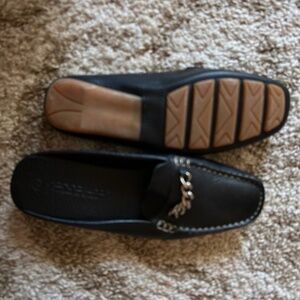 New Marina Luna Black leather slides size 7